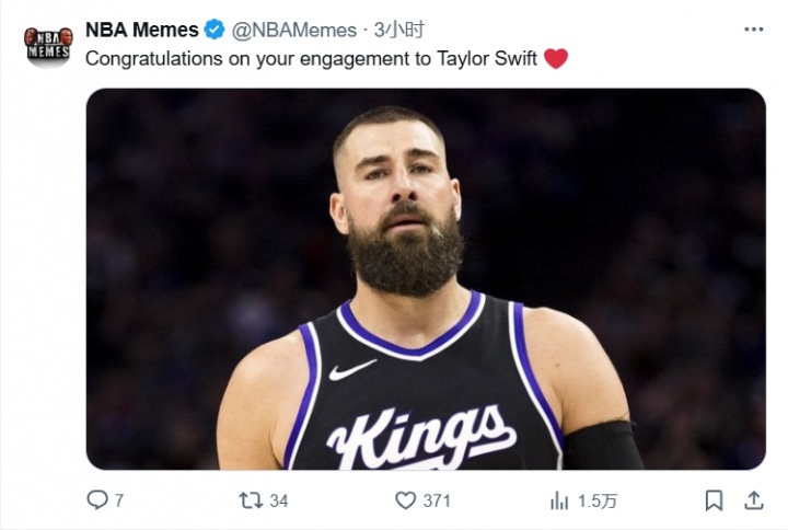 NBA Memes恶搞瓦兰：祝贺你和斯威夫特订婚~
