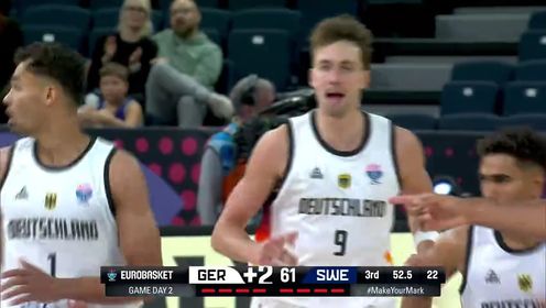 🏀男篮欧锦赛-施罗德23+7 小瓦格纳21分 德国轻取瑞典