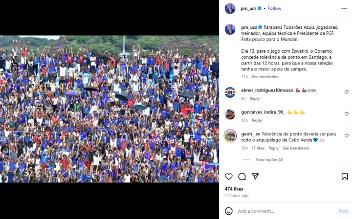52.5万人的支持！佛得角宣布13日全国放假，支持国家队冲击世界杯